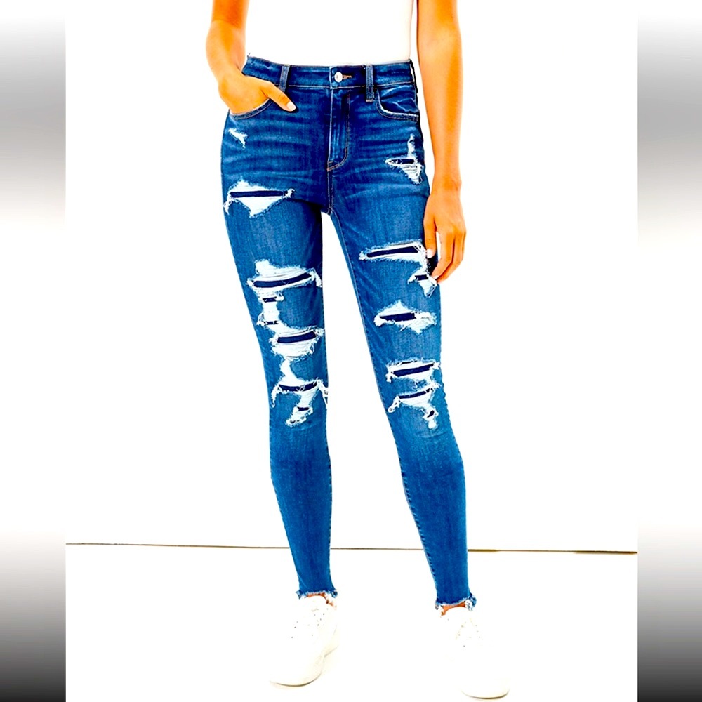 American Eagle Ne(X)t Level Stretch Super High Rise Jeggings Size 00 Short